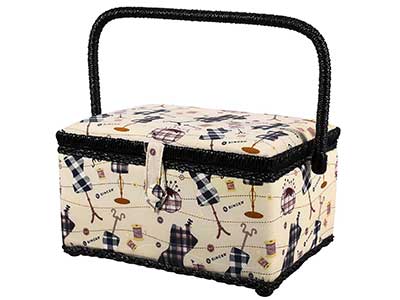SINGER Sewing Basket with Sewing Kit
