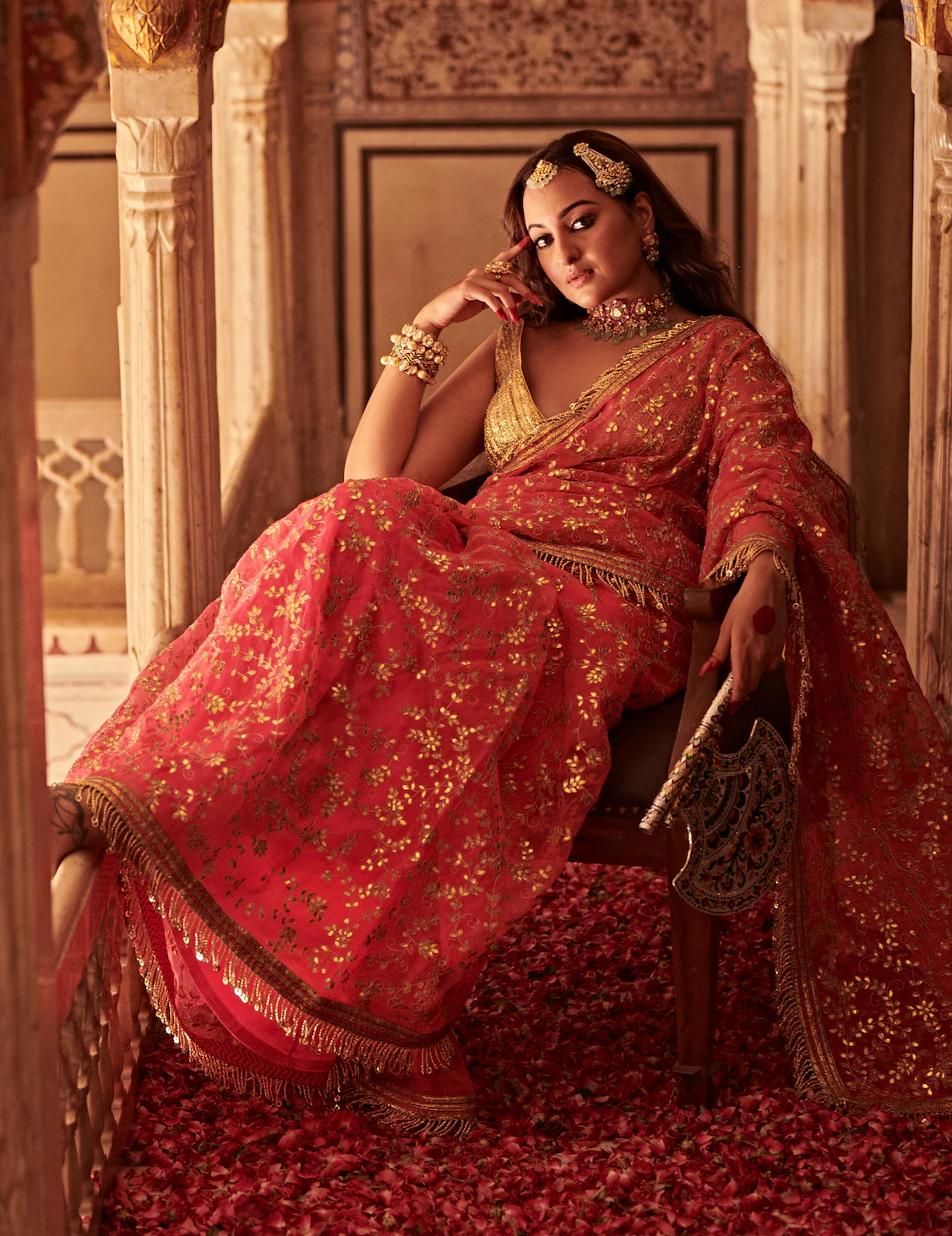 Gota Patti Wedding Saree